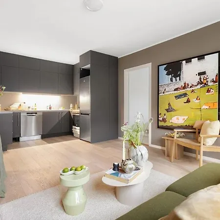 公寓 Modern 4br Flat At Gruenerlokka, 1 Min Walk To Tram 奥斯陆