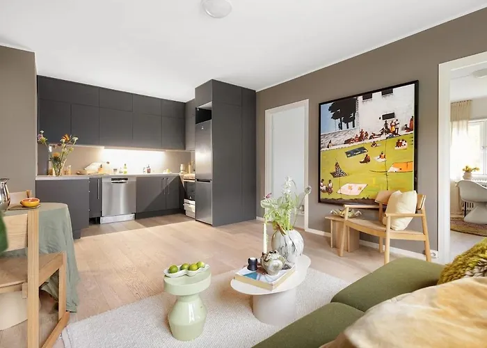 Lägenhet Modern 4br Flat At Gruenerlokka, 1 Min Walk To Tram Oslo